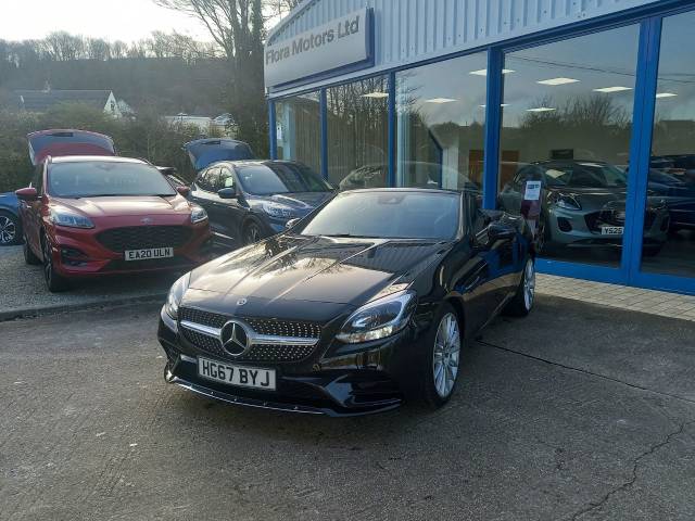 Mercedes-Benz SLC 2.0 SLC 200 AMG Line 2 Door 9G-Tronic Convertible Petrol Obsidian Black
