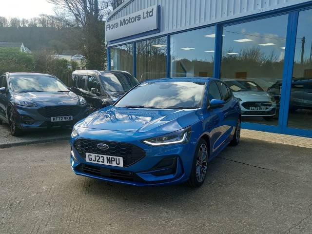 Ford Focus 1.0 EcoBoost Hybrid mHEV 155 ST-Line X 5 Door Hatchback Petrol Desert Island Blue