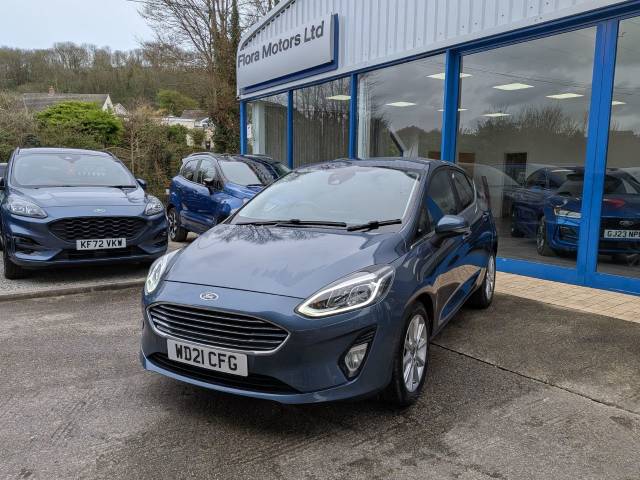 Ford Fiesta 1.0 EcoBoost Hybrid mHEV 125 Titanium 5dr Hatchback Petrol Chrome Blue