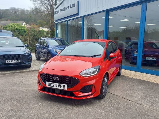 Ford Fiesta 1.0 EcoBoost Hybrid mHEV 125 ST-Line 5dr Hatchback Petrol Race Red