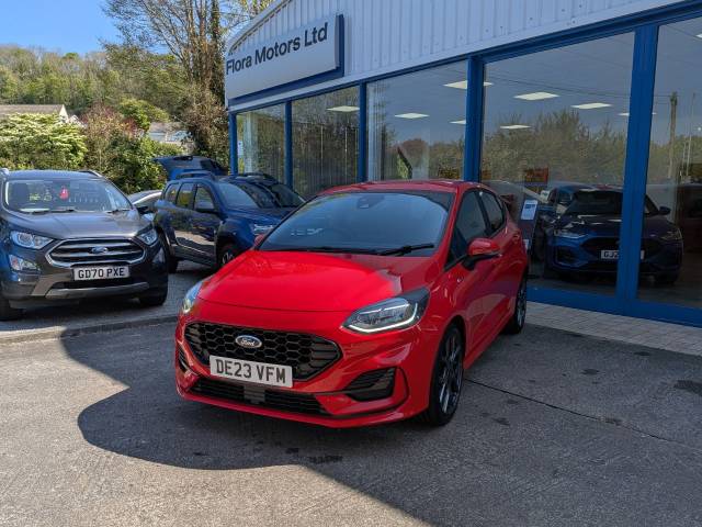 Ford Fiesta 1.0 EcoBoost Hybrid mHEV 125 ST-Line 5dr Hatchback Petrol Race Red