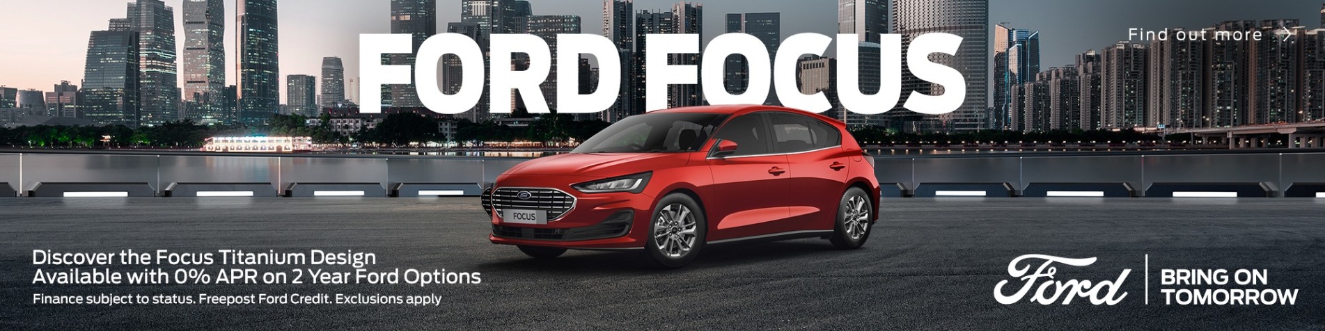 Ford Focus 0% APR Q3 Banner