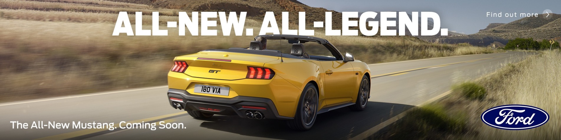 Q3 All-New Mustang Campaign Homepage Banner